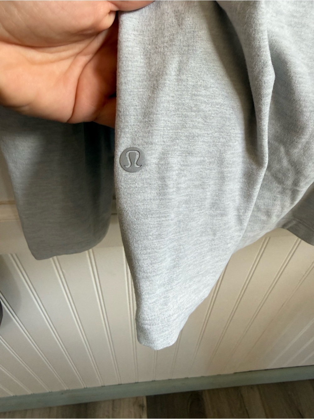 Lululemon Surge Warm Full Zip Heathered Sea Salt (Second Release) Sz Large - Picture 10 of 10